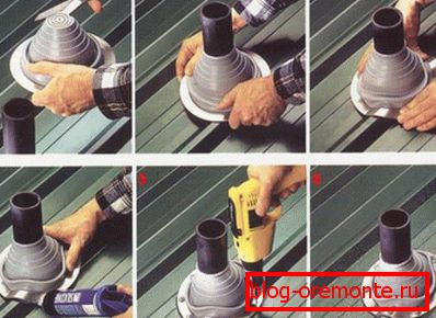 Montážne schémy gumového tesnenia