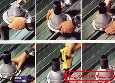 Schéma inštalácie pružnej penetrácie