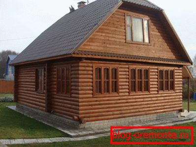 Drevený dom ihneď po výstavbe Drevený dom ihneď po výstavbe