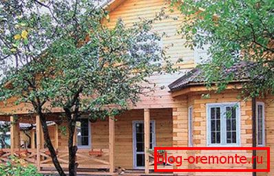Частный дом из клееного drevo Частный дом из клееного drevo