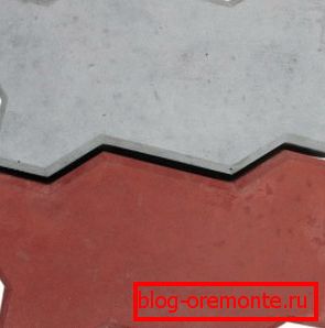 Foto kudrnaté farebné dlaždice.