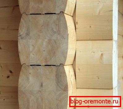 Fragment logu z lepenej tyče Fragment logu z lepenej tyče