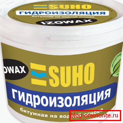 Hydroizolačný materiál na báze vody Hydroizolačný materiál na báze vody