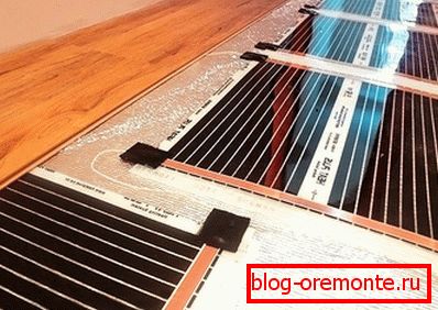 Umiestnenie infračerveného podlahového vykurovania