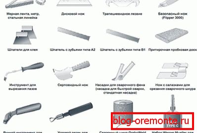 Nástroje na kladenie linolea