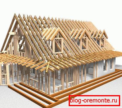 Konštrukcia domu z dreva: krokve systém
