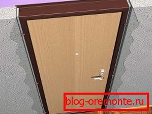 Ilustratívny príklad rámčeka dverí interiérové dvere ako inštalovať
