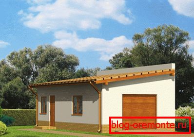 Garáž s ľahkou strechou