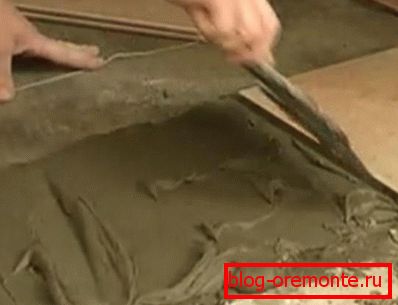 Použitie lepiacej zmesi dláždená veranda