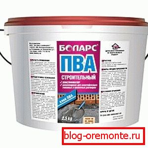 Polyvinylacetátové lepidlo. Polyvinylacetátové lepidlo.