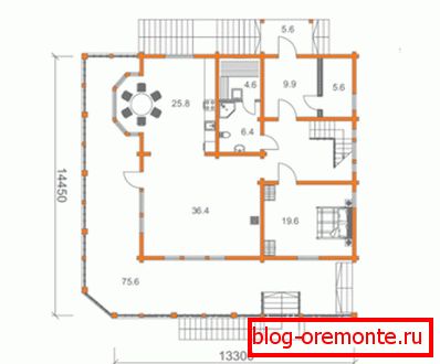 Projekt domu Skandinávie z baru je uvedený. Projekt domu Skandinávie z baru je uvedený.