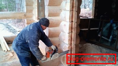 Rezná clona v drevenom dome Rezná clona v drevenom dome
