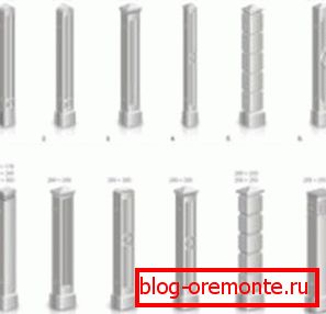 Rôzne betónové oplotenie