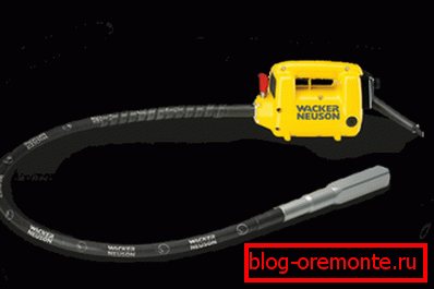 Ručná mechanická verzia vibrátora na zhutňovanie betónu