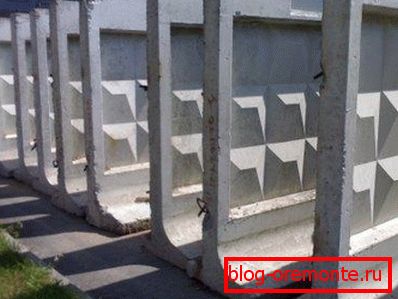 Samonosné železobetónové oplotenie