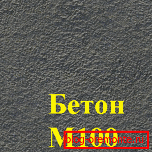 Štruktúra betónu M100 Štruktúra betónu M100