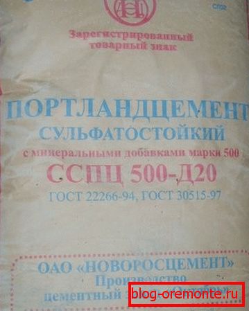 Cement odolný voči sulfátom. Cement odolný voči sulfátom.