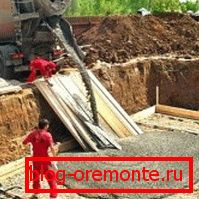 Nalievanie betónu so zmiešavačom Nalievanie betónu so zmiešavačom